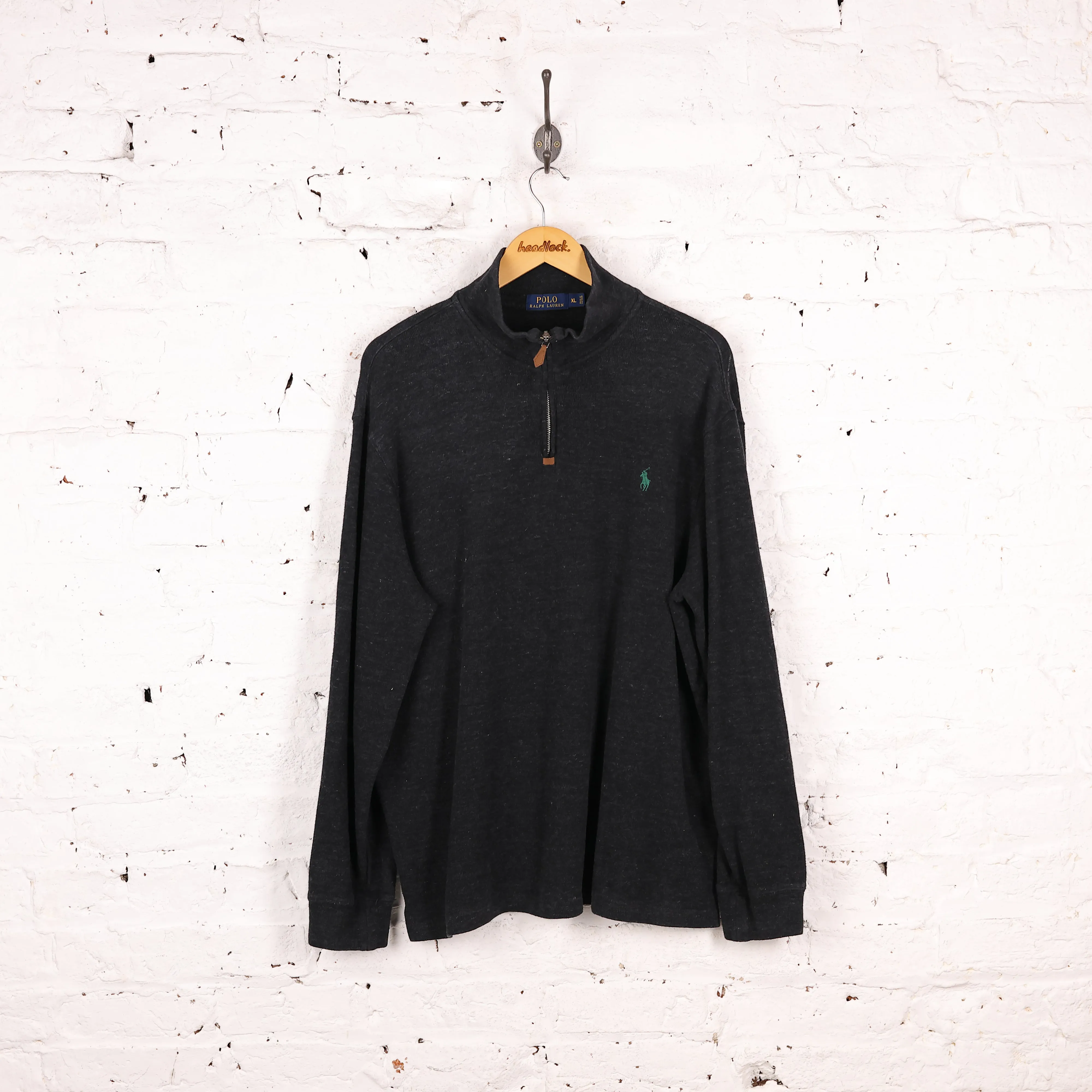 Ralph Lauren 1/4 Zip Sweatshirt - Grey - XL