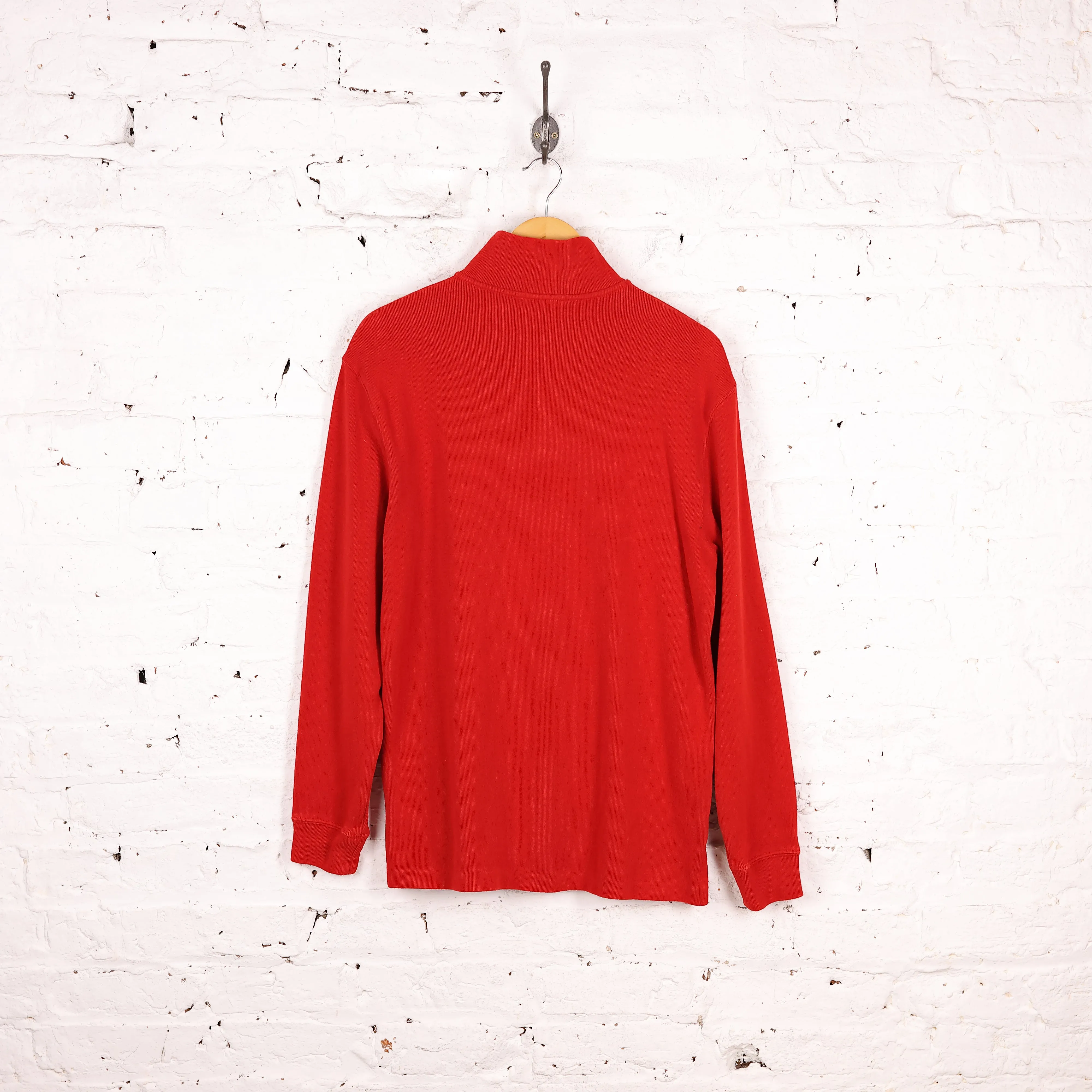 Ralph Lauren 1/4 Zip Sweatshirt - Red - M