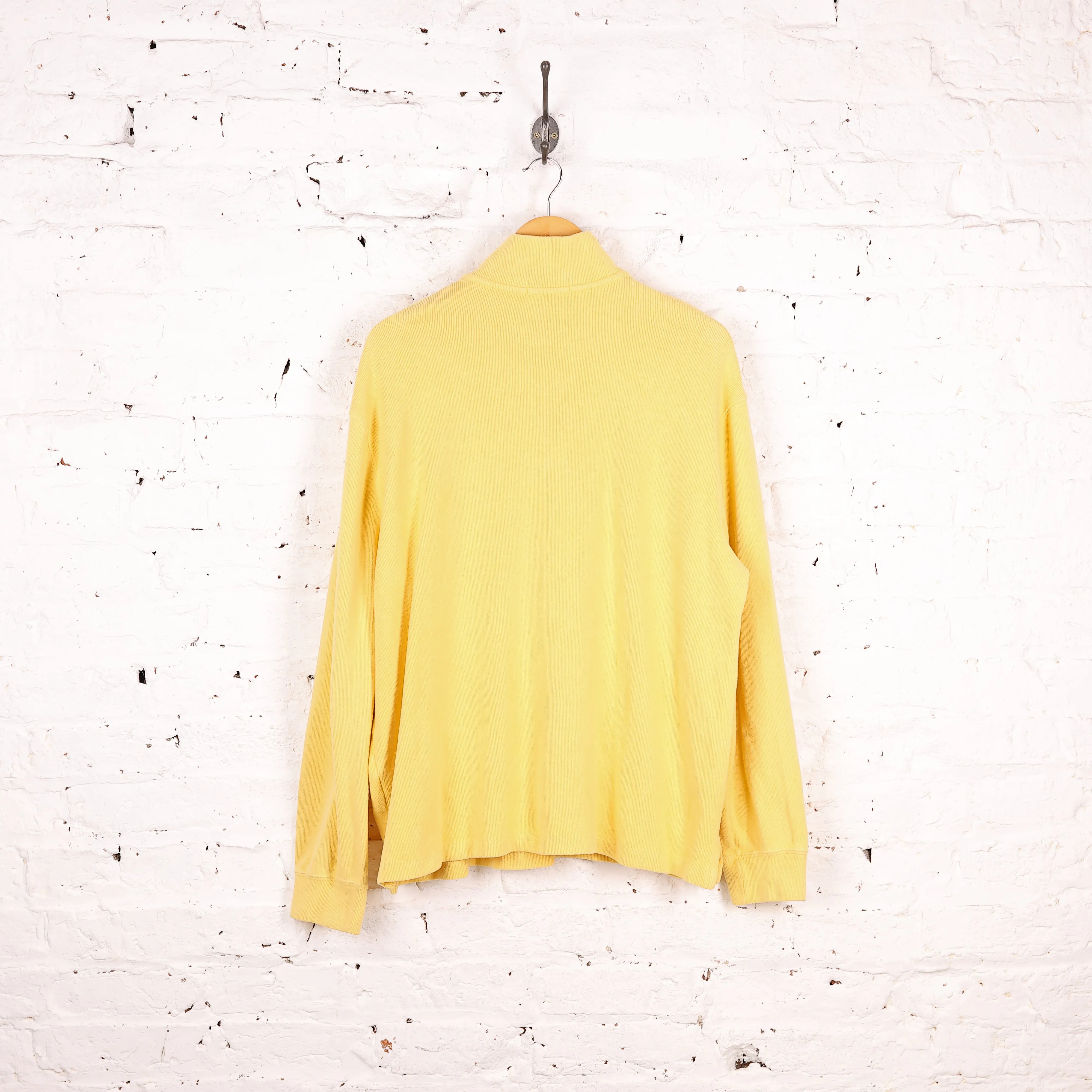 Ralph Lauren 1/4 Zip Sweatshirt - Yellow - L