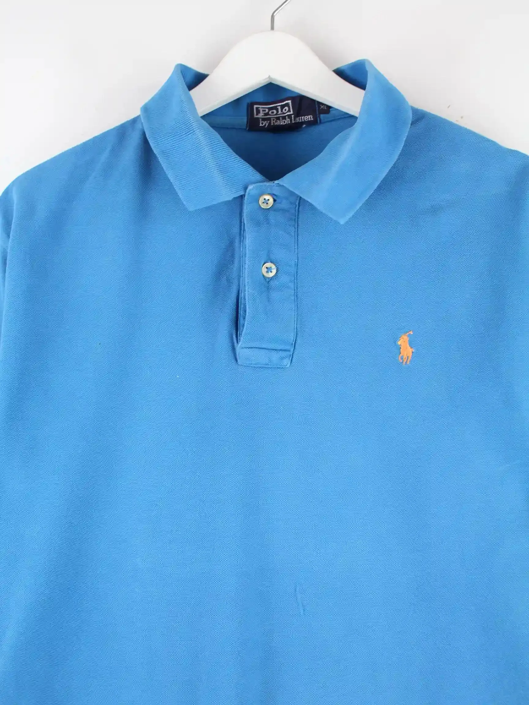 Ralph Lauren 90s Vintage Basic Polo Blau XL