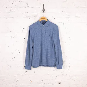 Ralph Lauren Long Sleeve Polo Shirt - Blue - L