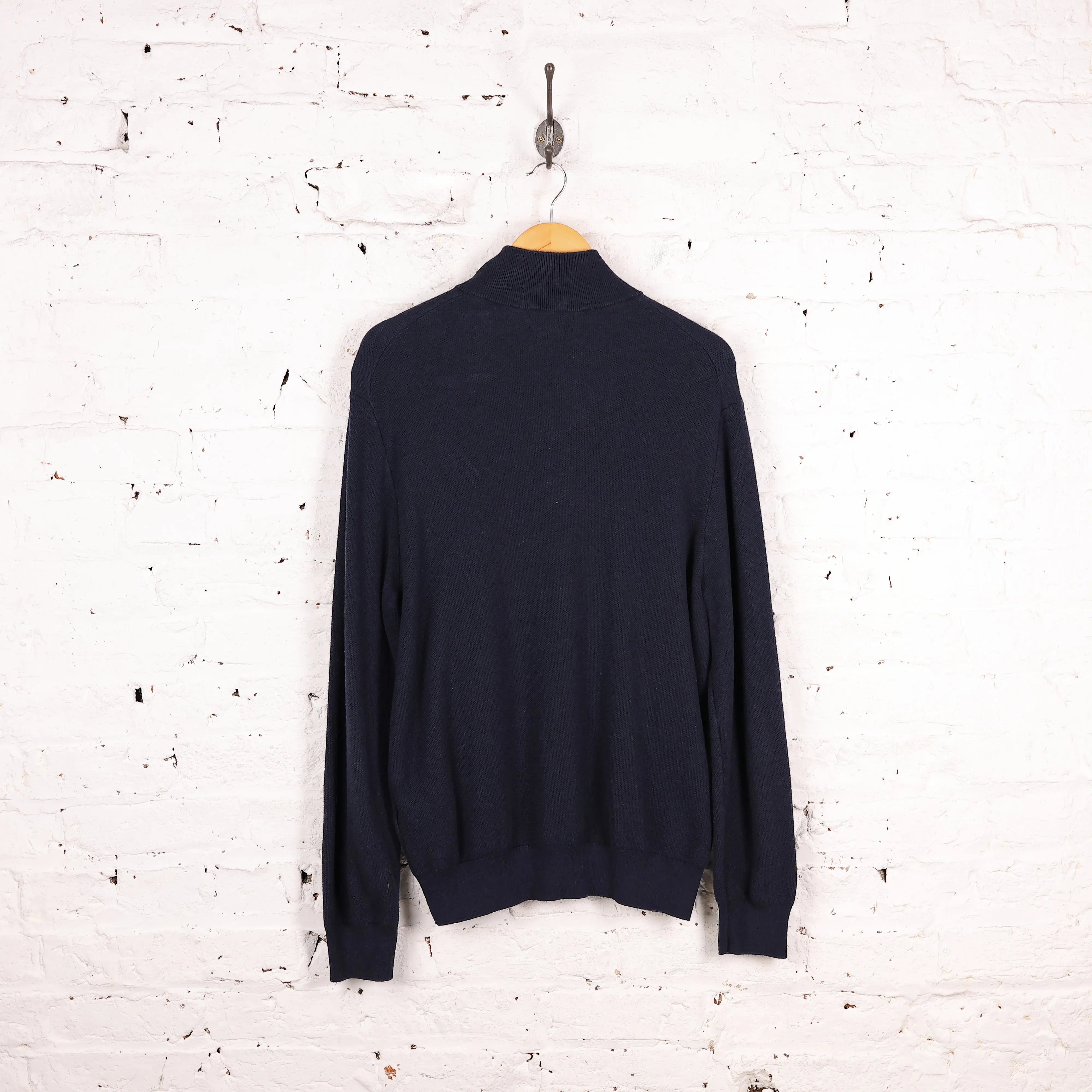Ralph Lauren Pima Cotton 1/4 Zip Sweatshirt - Blue - XL