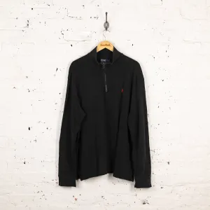 Ralph Lauren Polo 1/4 Zip Sweatshirt - Black - XL