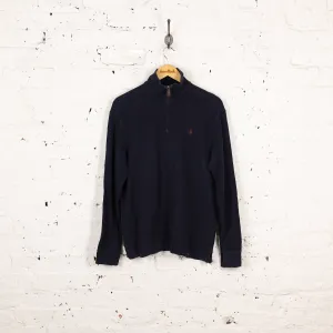 Ralph Lauren Polo 1/4 Zip Sweatshirt - Blue - M