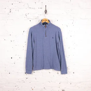 Ralph Lauren Polo 1/4 Zip Sweatshirt - Blue - S