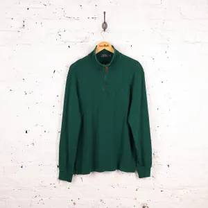 Ralph Lauren Polo 1/4 Zip Sweatshirt - Green - L