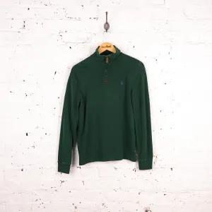 Ralph Lauren Polo 1/4 Zip Sweatshirt - Green - S