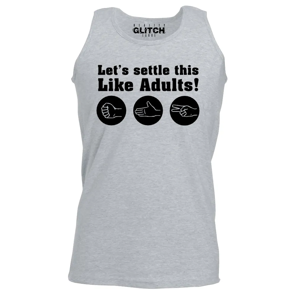 Reality Glitch Rock Paper Scissors Mens Vest