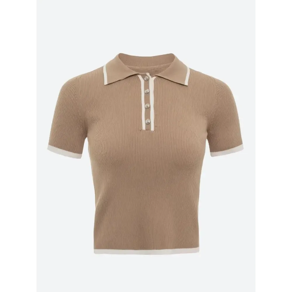 Refined Slim Fit Polo with Contrast Trim for Effortless Elegance