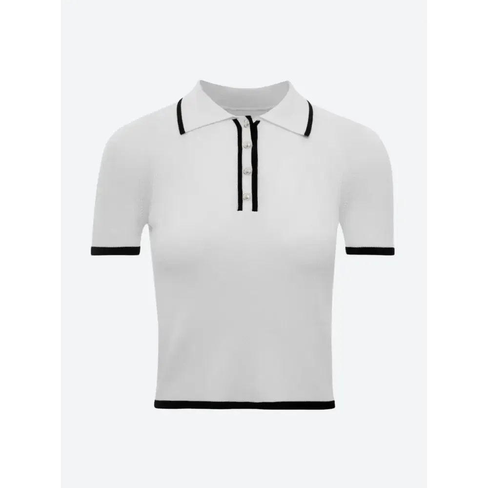 Refined Slim Fit Polo with Contrast Trim for Effortless Elegance