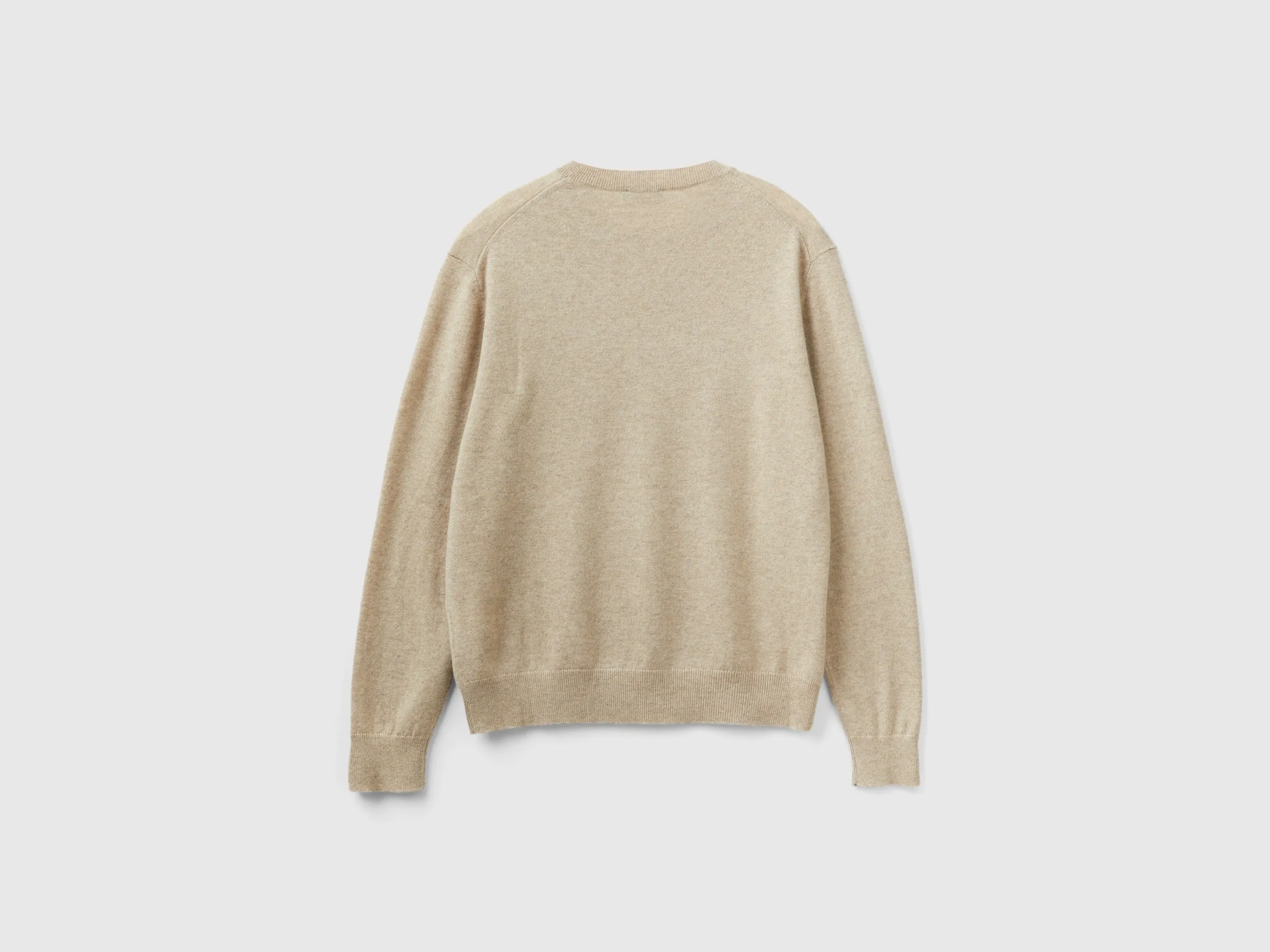 Regular Fit Crew Neck Italian Cashmere Yarn Sweater