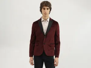 Regular Fit Lapel Collar Solid Blazer