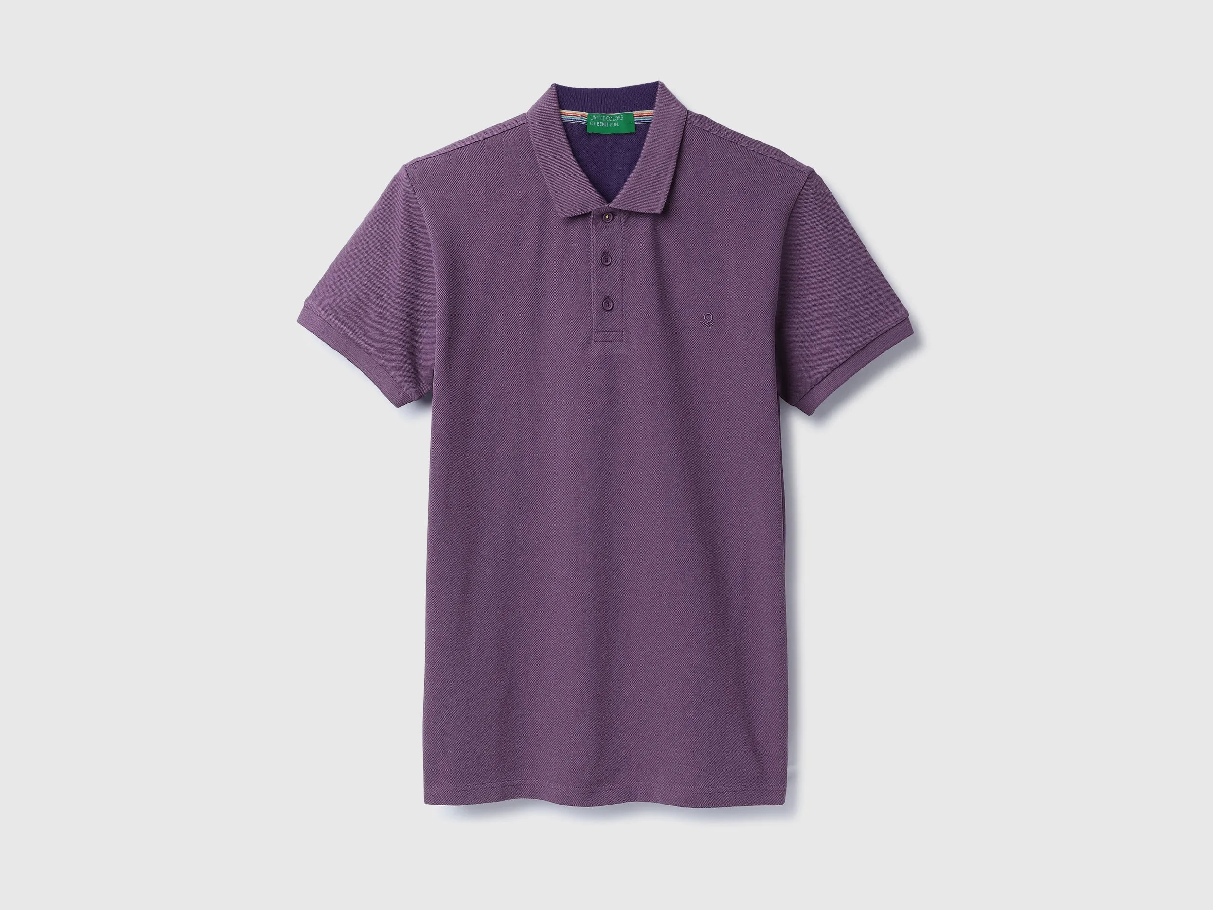 Regular Fit Ribbed Collar Solid T-Shirt