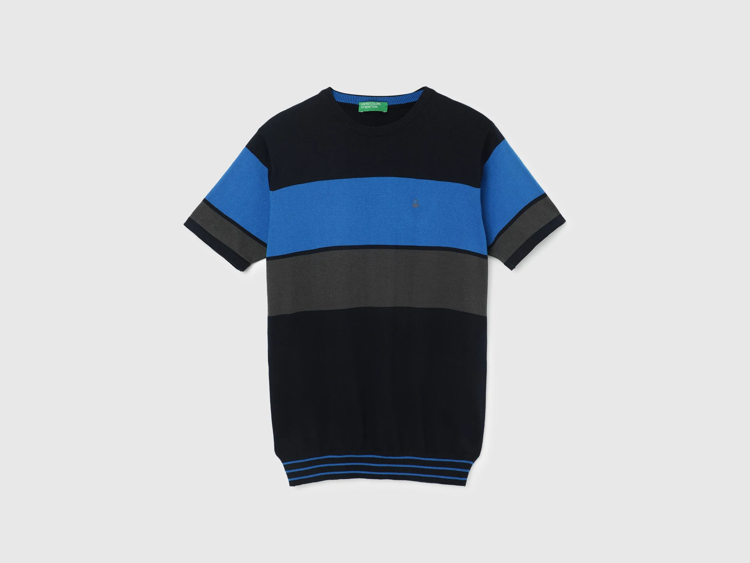 Regular Fit Round Neck Striped Sweater