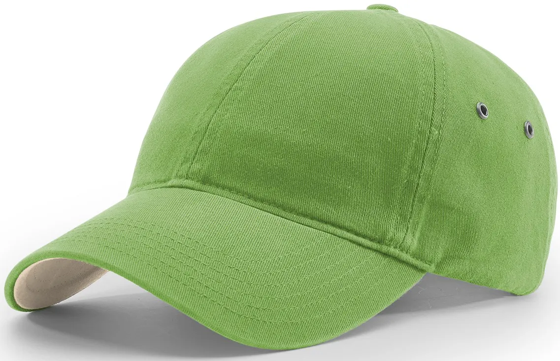 Richardson Washed Chino Polo Cap Lime