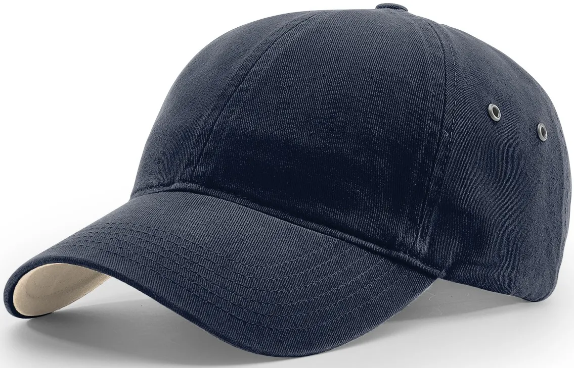 Richardson Washed Chino Polo Cap Navy