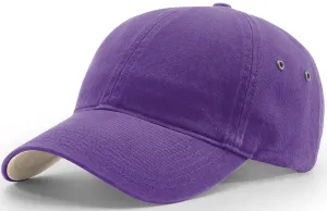 Richardson Washed Chino Polo Cap Purple