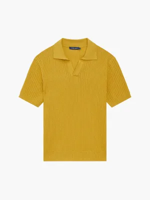 RINO CHAIN STITCH KNIT POLO