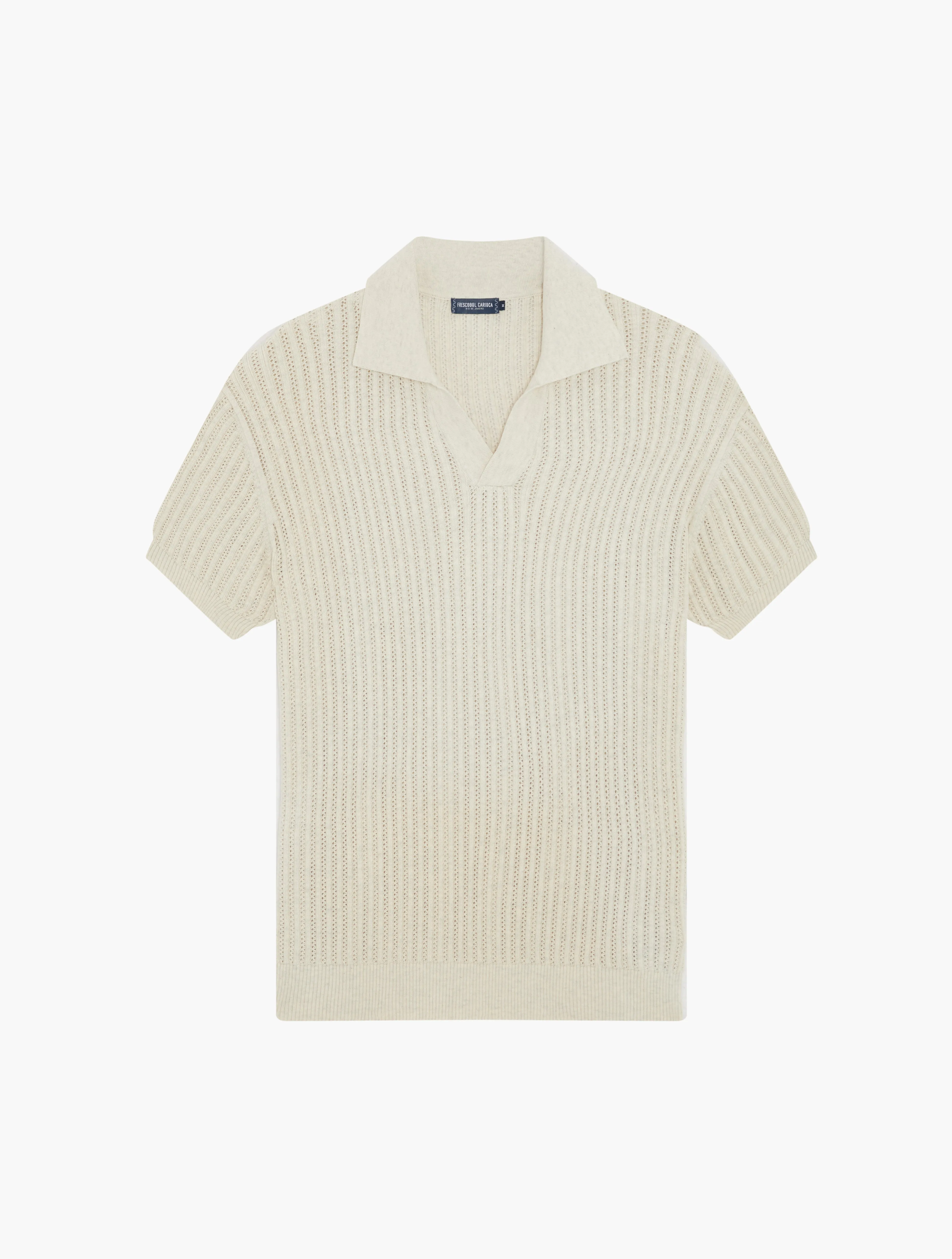 RINO CHAIN STITCH KNIT POLO