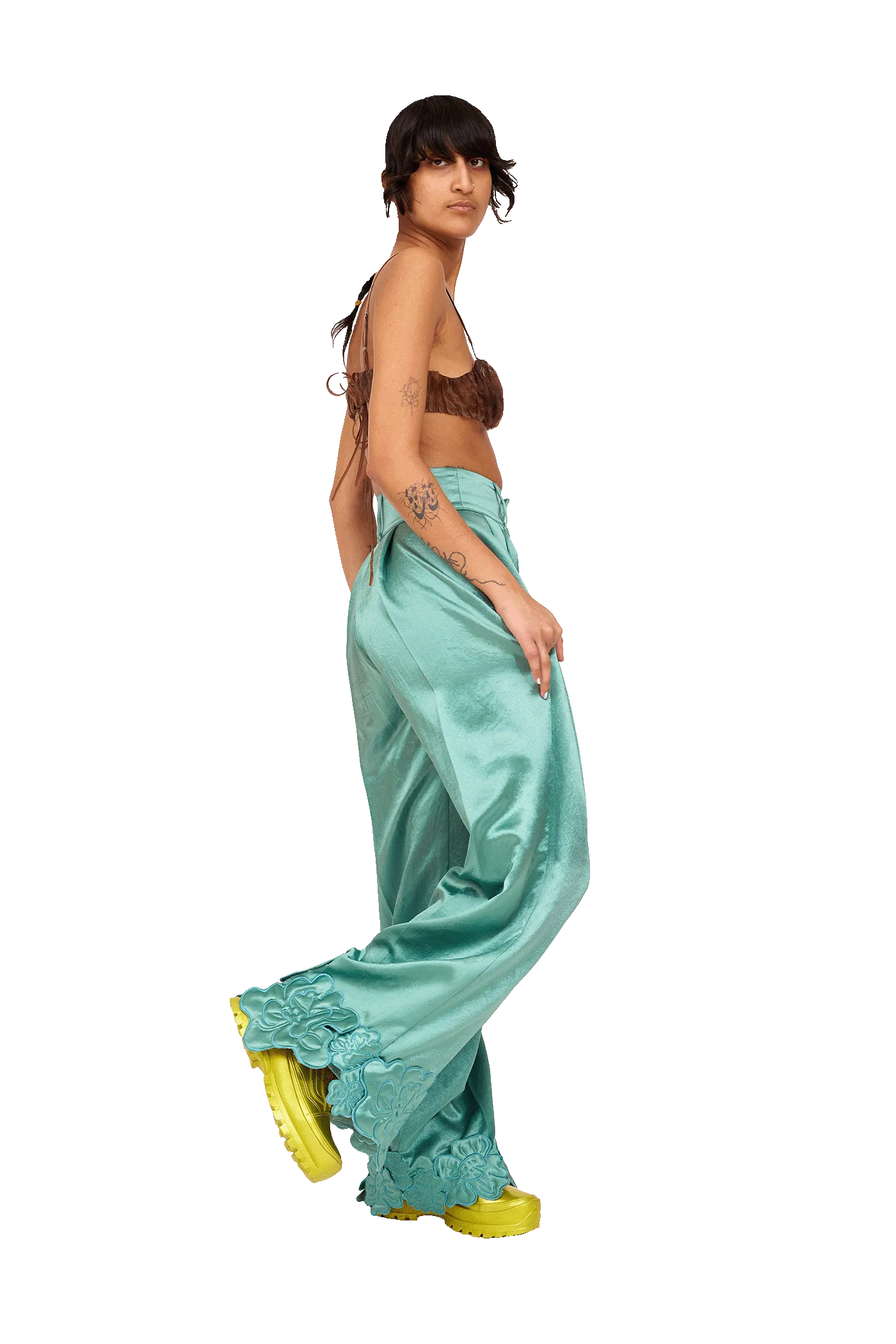 SAGE GREEN RIBBIT PANT