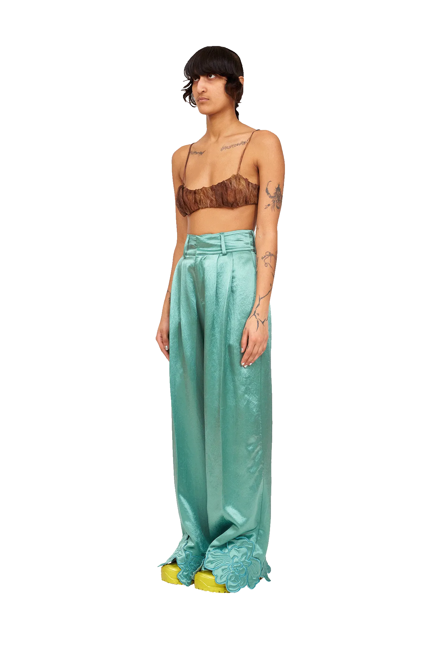 SAGE GREEN RIBBIT PANT