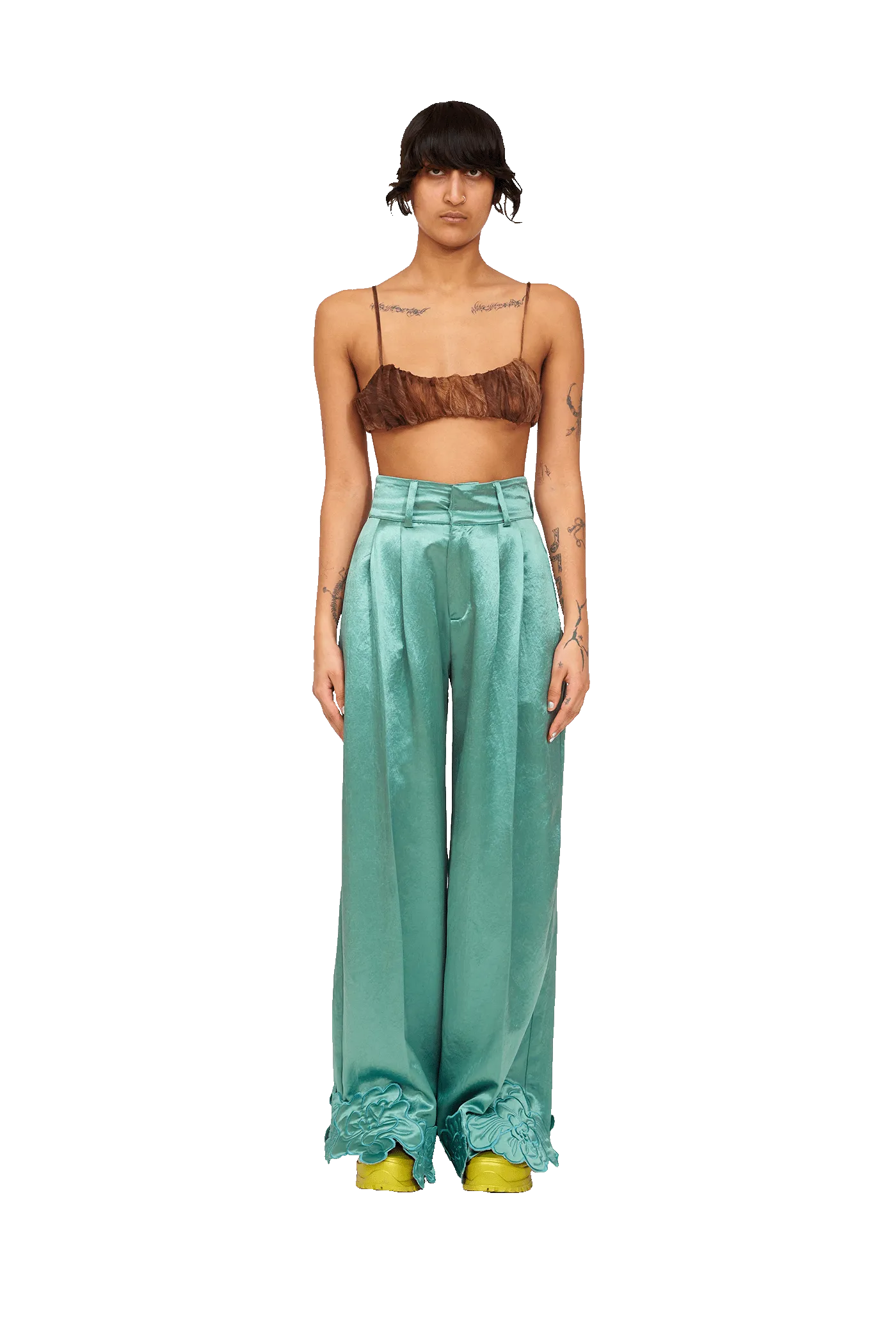 SAGE GREEN RIBBIT PANT