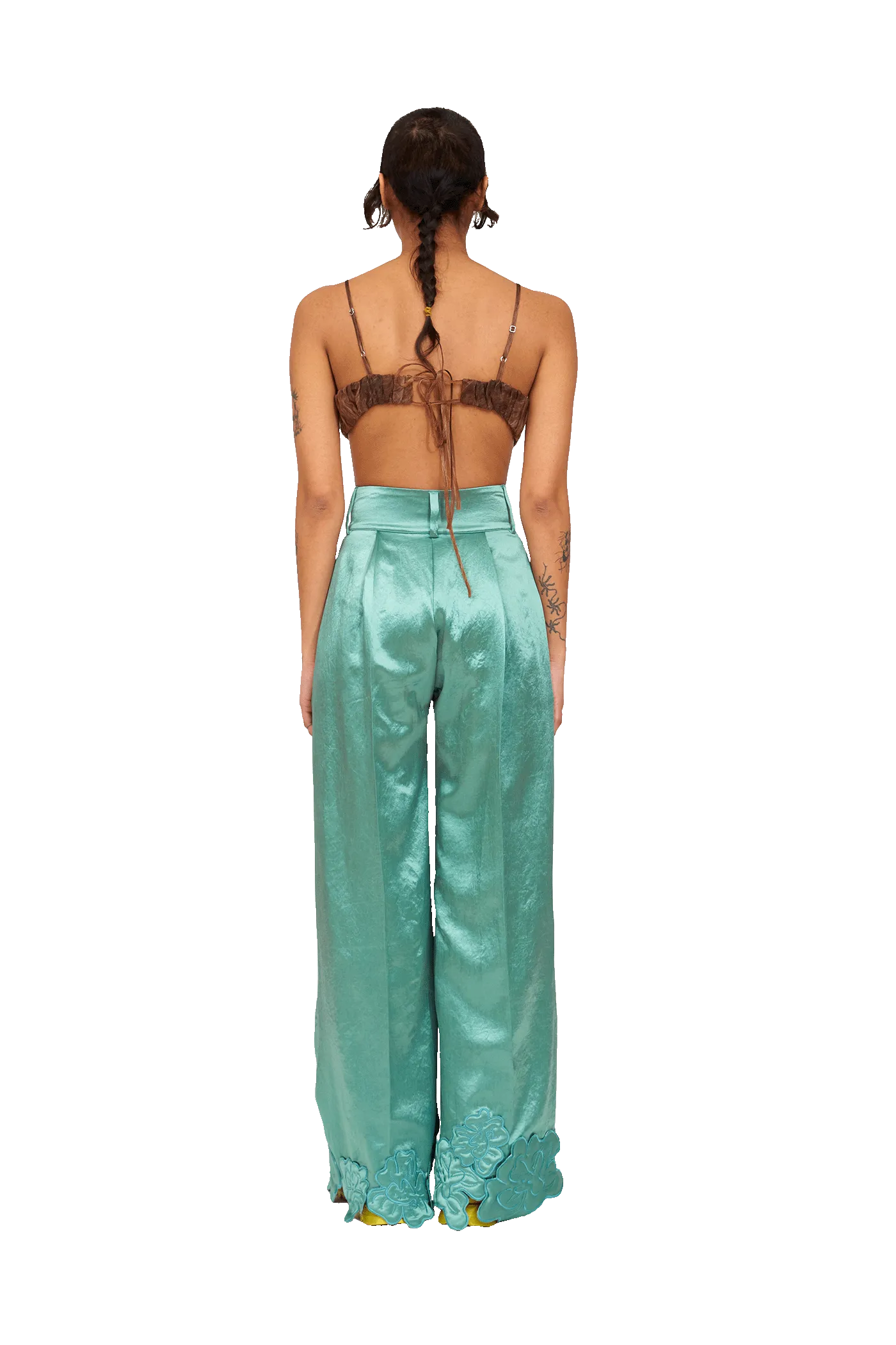 SAGE GREEN RIBBIT PANT