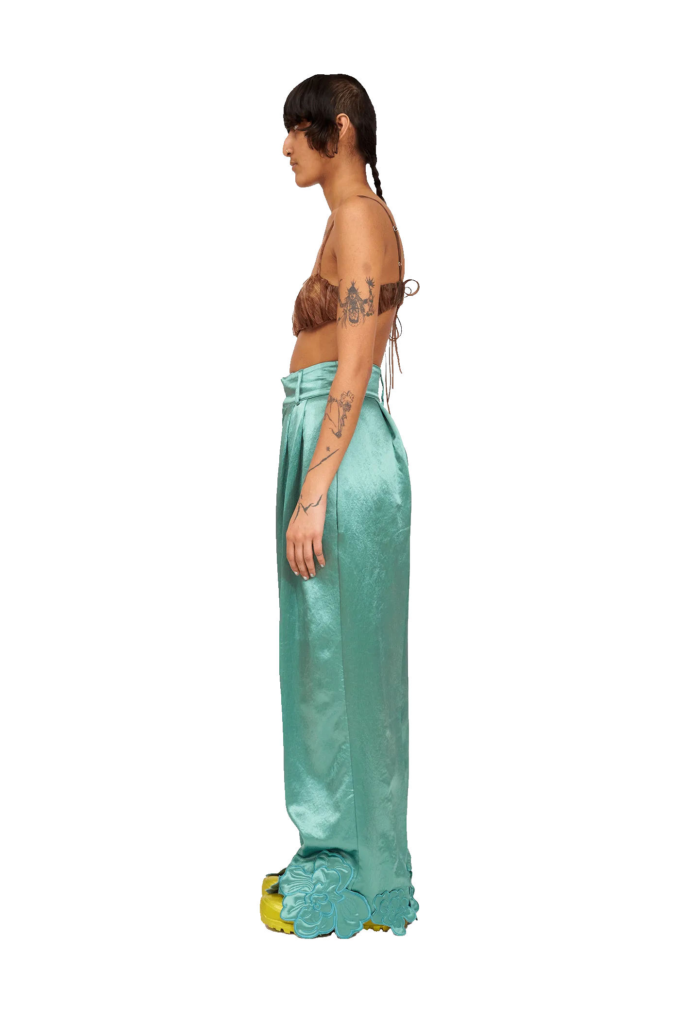 SAGE GREEN RIBBIT PANT