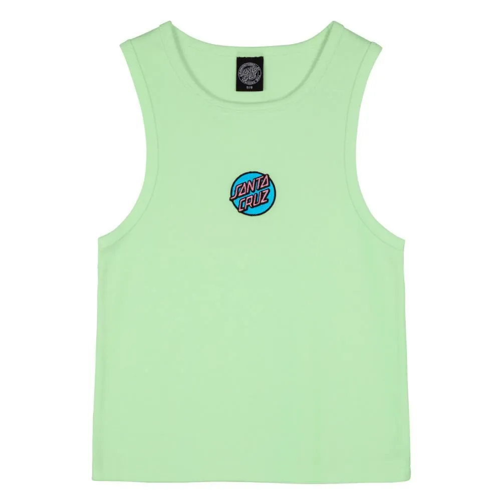 Santa Cruz Womens Vest Other Dot Emb Tank - Pastel Green