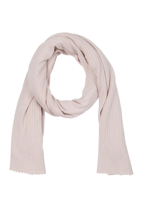 SARAH OVERSIZE SILK & CASHMERE SCARF - BLUSH