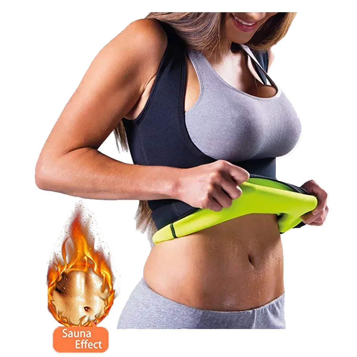 Sauna Sweat Body Shaper Weight Loss Vest - Workout Waist Trainer