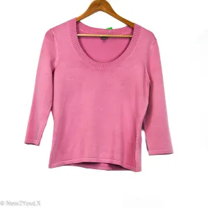 Scoop Neck Knit 3/4 Sweater (Ann Taylor)