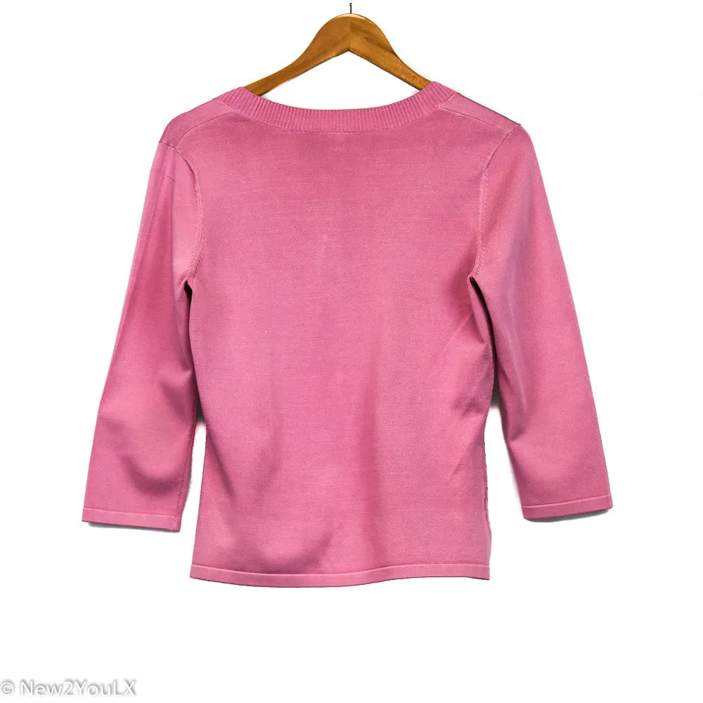Scoop Neck Knit 3/4 Sweater (Ann Taylor)