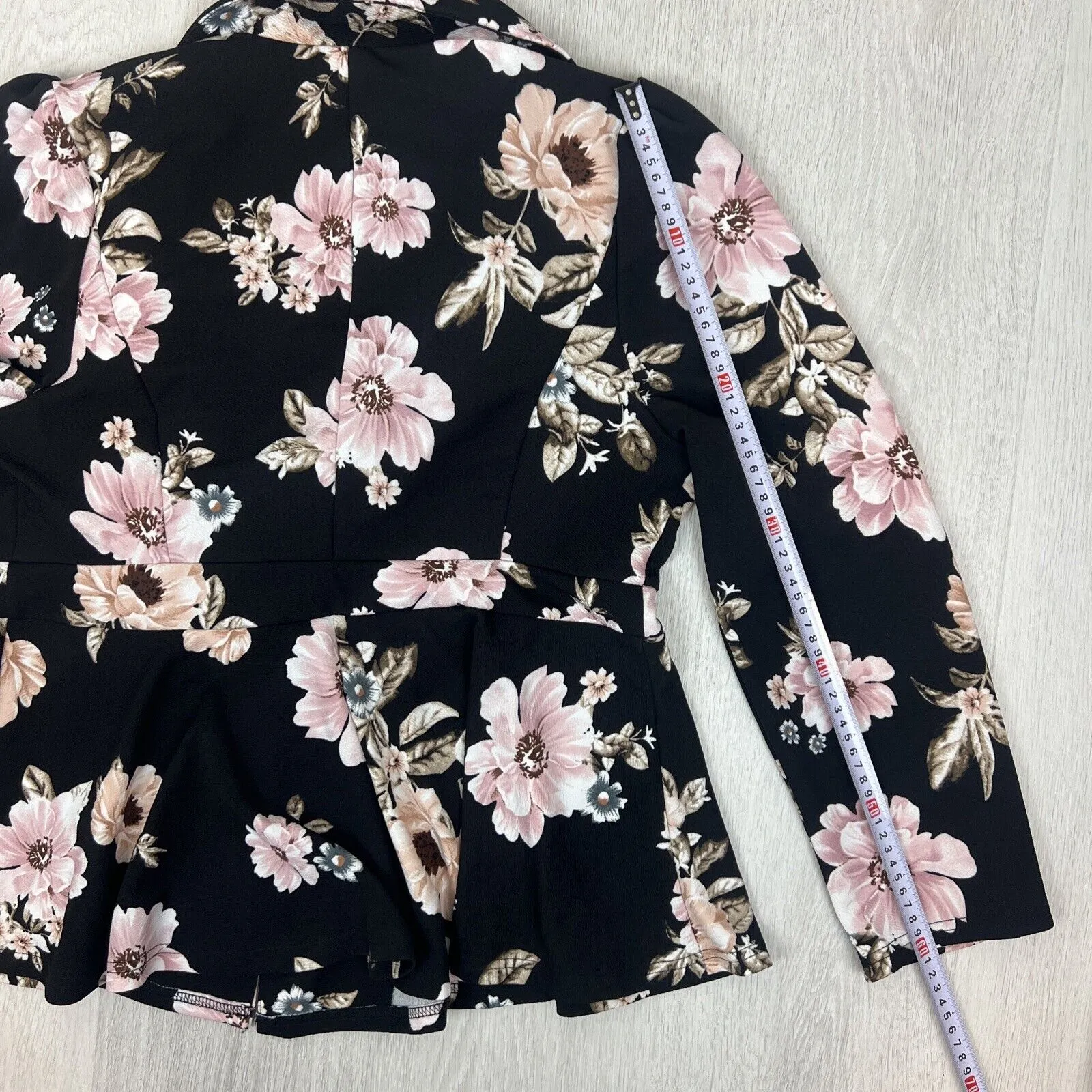 Shein Womens Floral Blazer Suit Jacket Size 1XL (New)