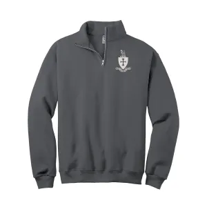 Sigma Chi Quarter Zip Sweatshirt - Coat of Arms