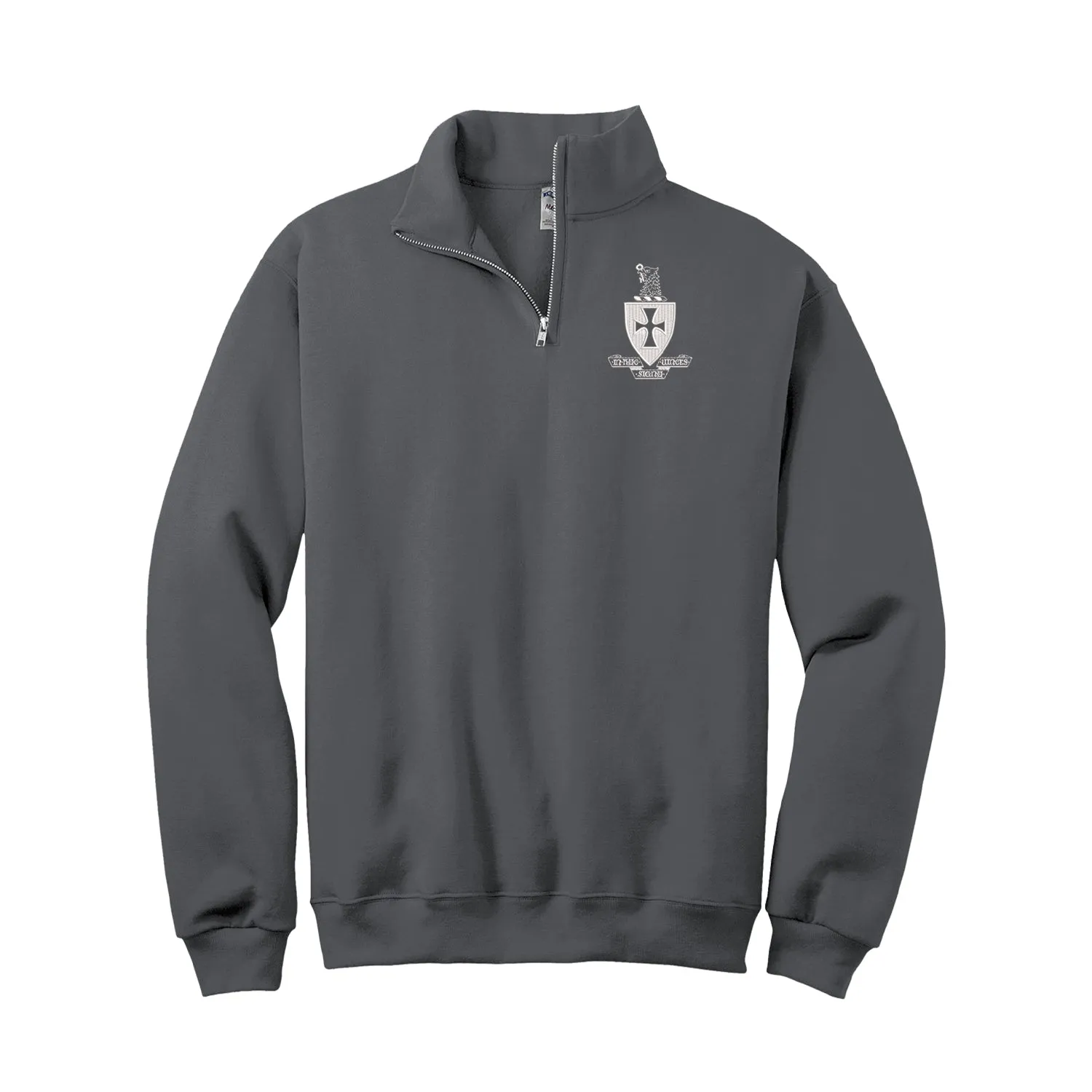 Sigma Chi Quarter Zip Sweatshirt - Coat of Arms