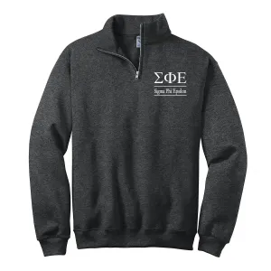 Sigma Phi Epsilon Quarter Zip Pullover Sweatshirt
