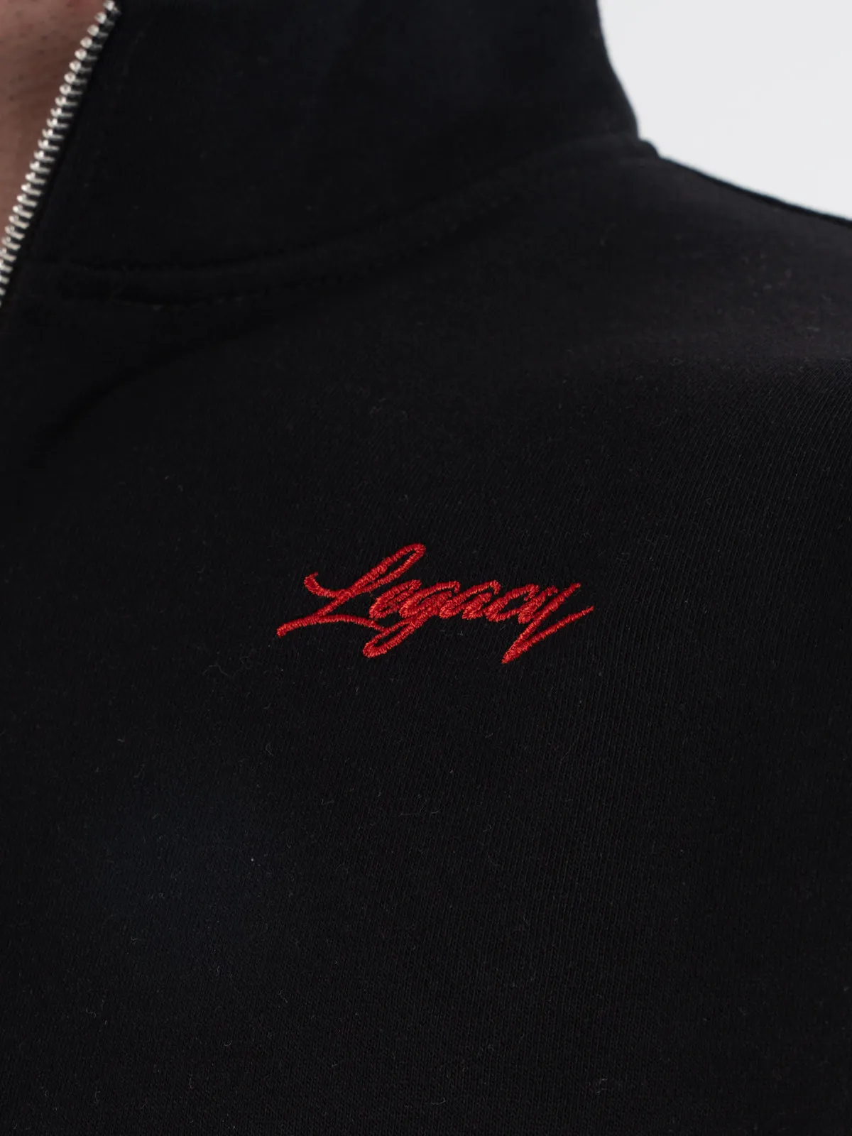 Signature Zip Up Semi Sweatshirt