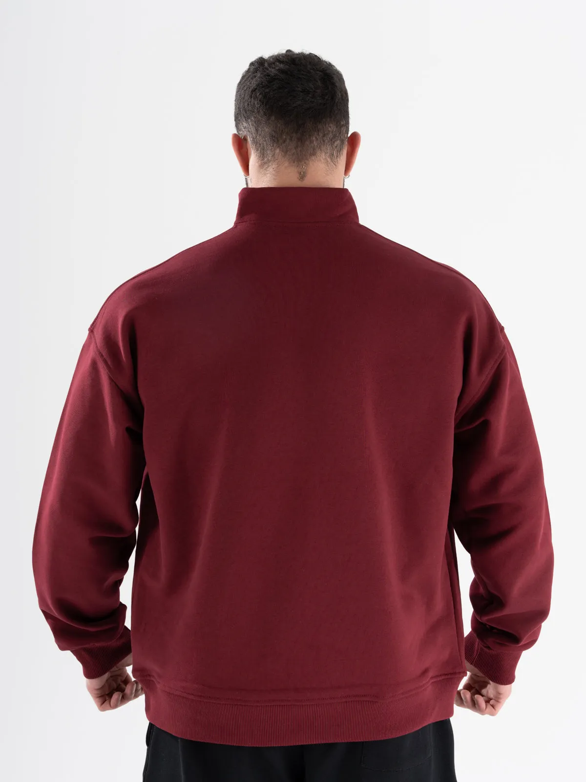 Signature Zip Up Semi Sweatshirt