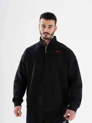Signature Zip Up Semi Sweatshirt