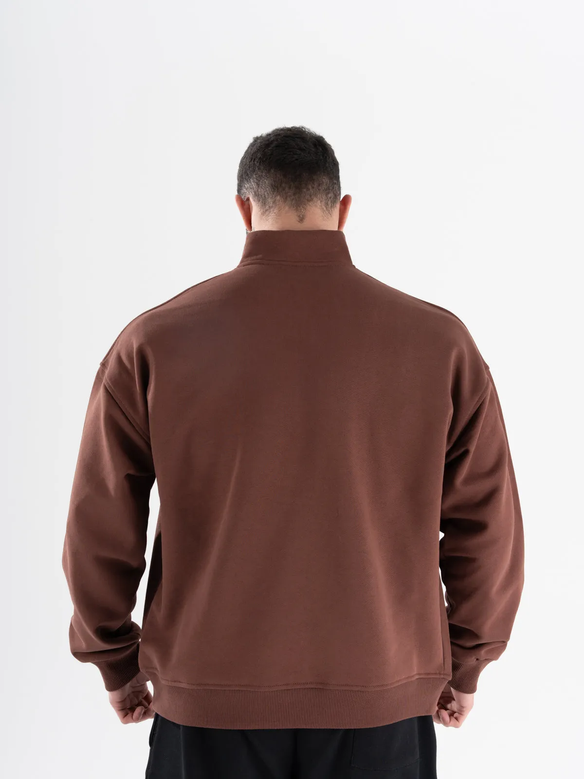Signature Zip Up Semi Sweatshirt