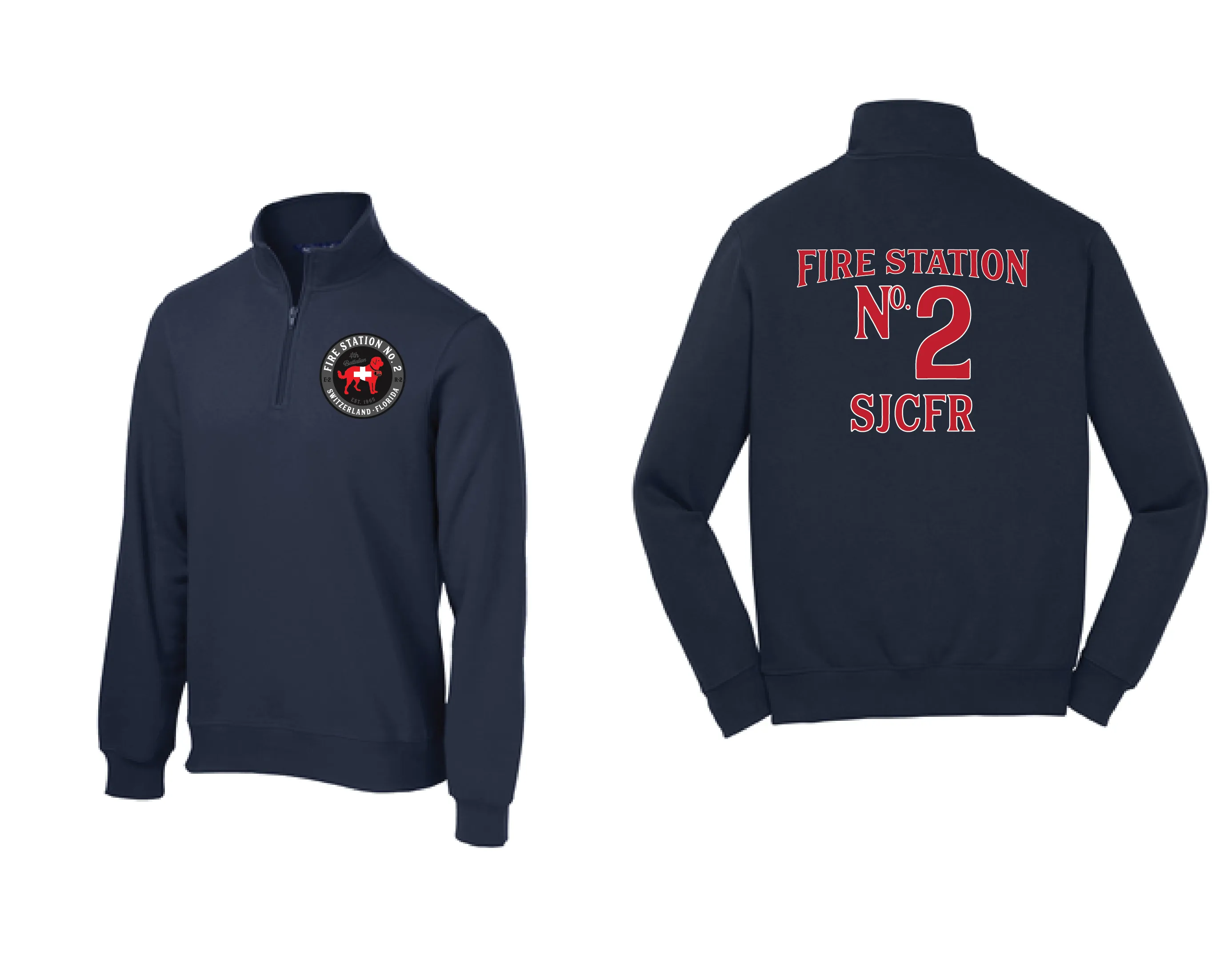 SJCFR STATION 2 Quarter Zip Sweatshirt