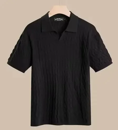 Slim Fit Knitted Polo Shirt