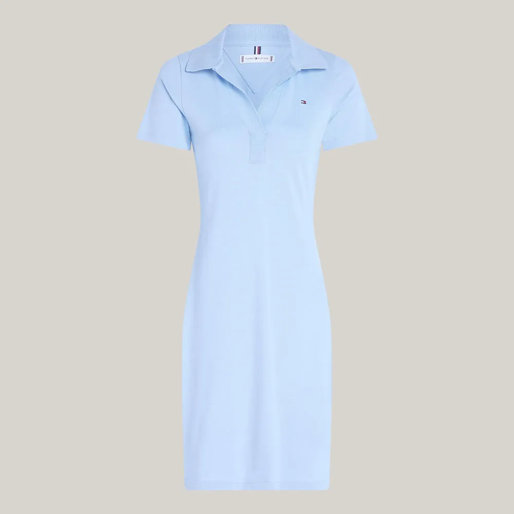 Slim Polo Dress - Blue
