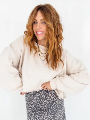 Snowfall Cropped Sweater