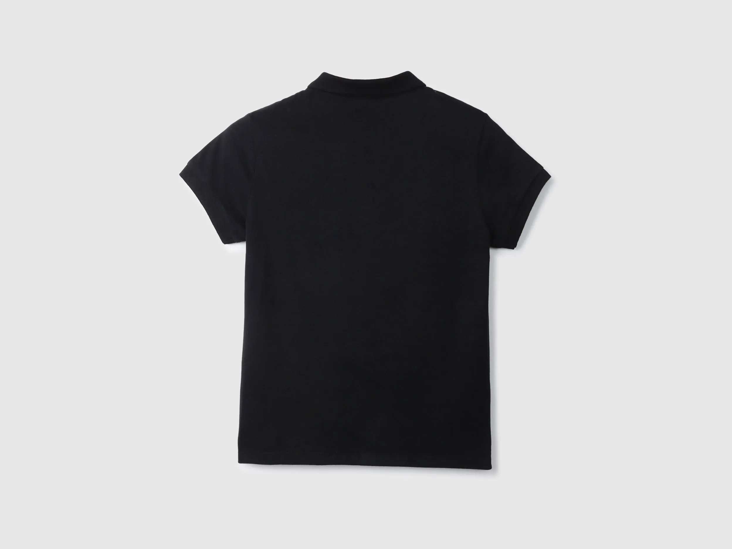 Solid Black Polo T-Shirt