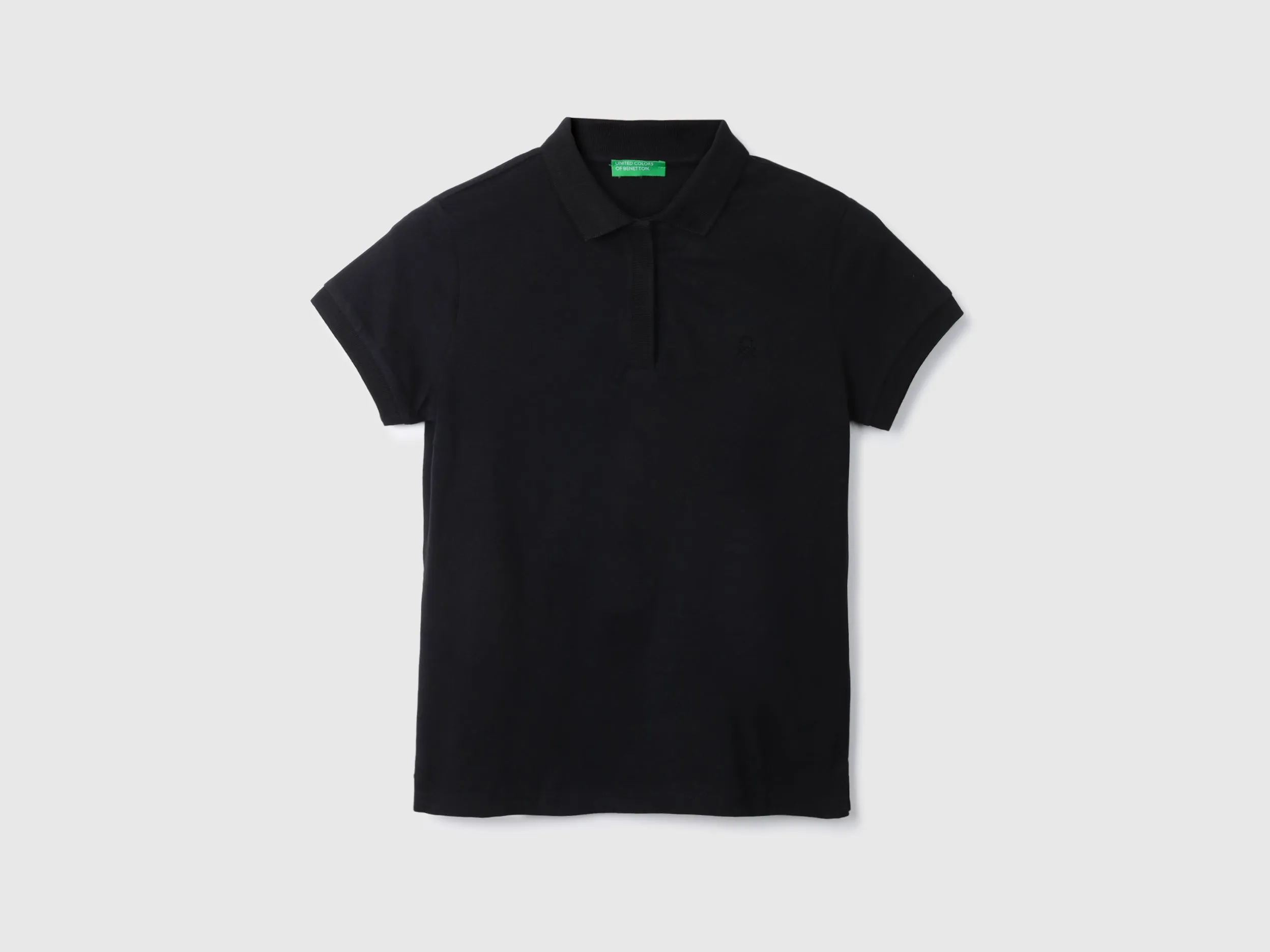 Solid Black Polo T-Shirt