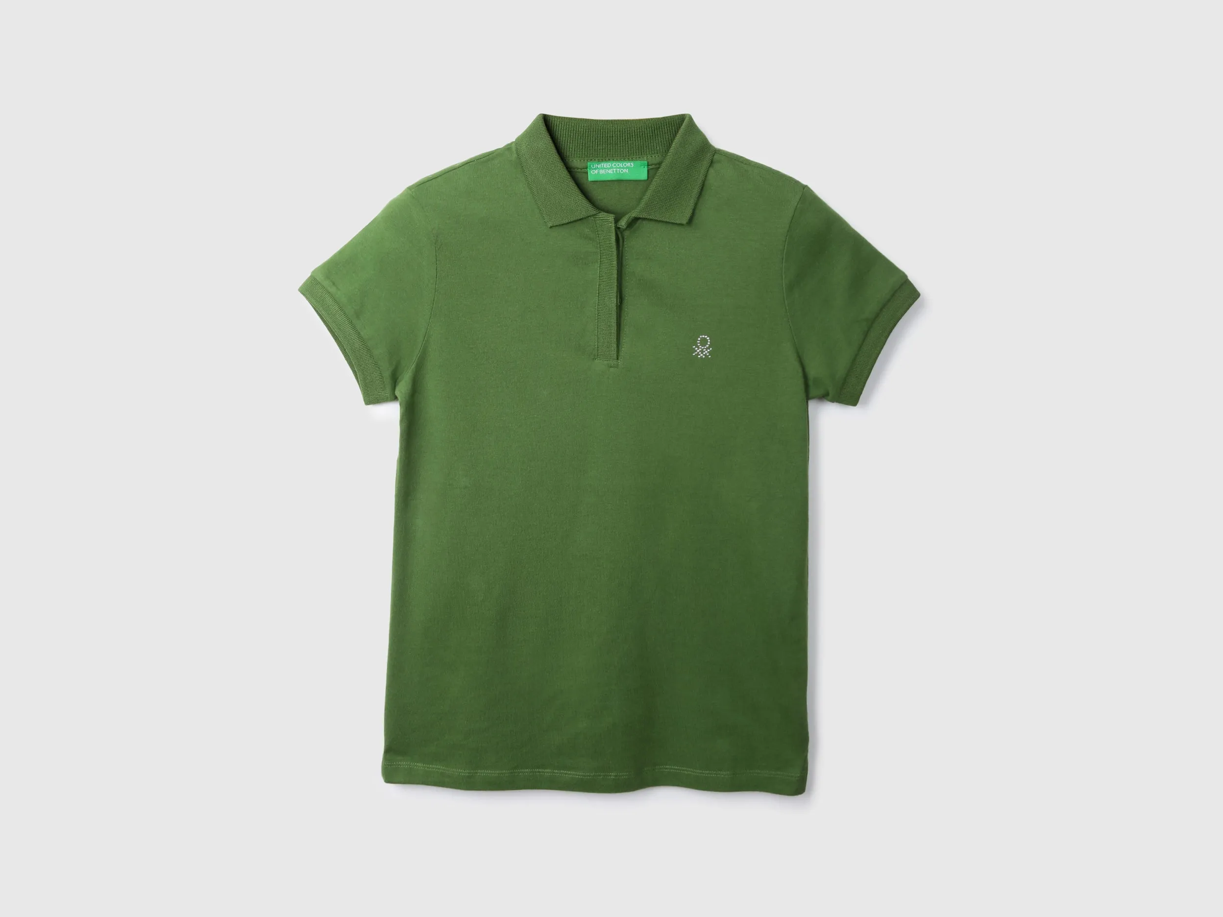 Solid Green Polo T-Shirt