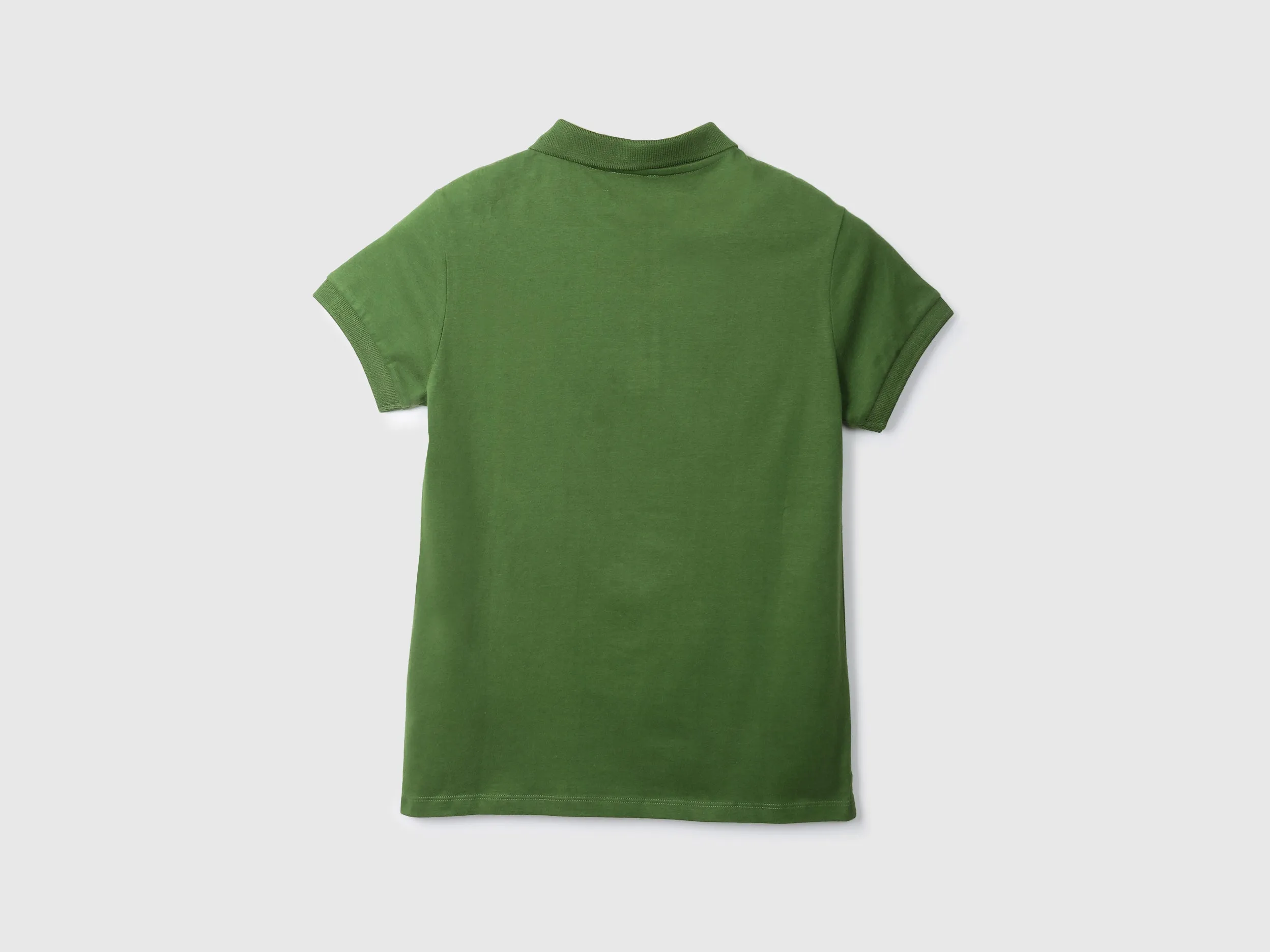 Solid Green Polo T-Shirt