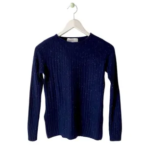 Something Navy Blue Cashmere Sweater Size XS